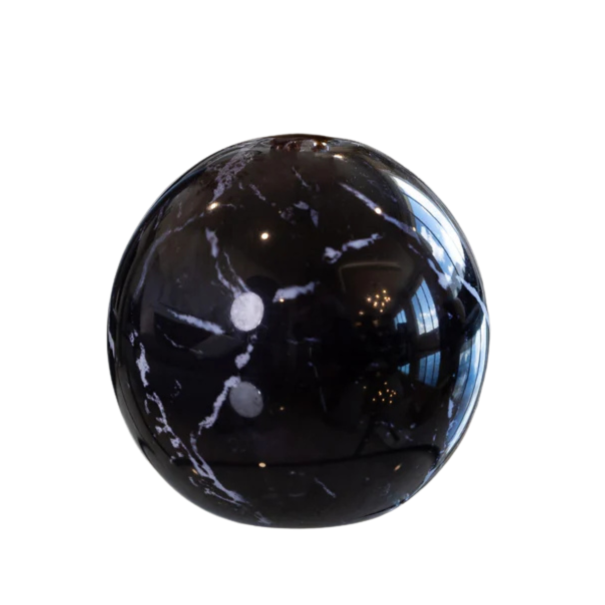 Everlasting Candle Neva Vase, Charcoal Marble Candle Holder