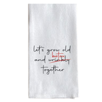 Tea Towel, Grow old and Botox 1