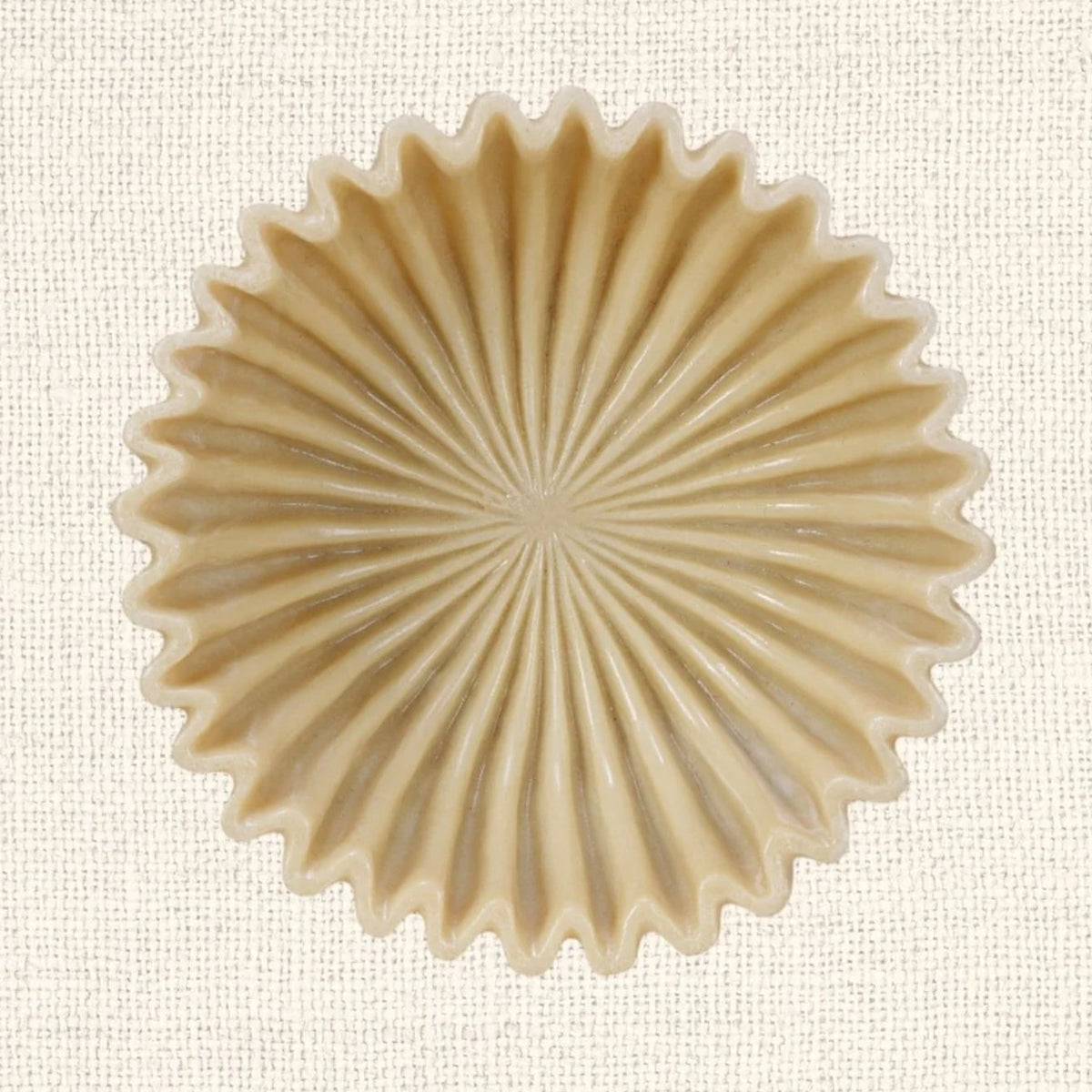 Decorative Resin Pleated Bowl, 8 in. Round