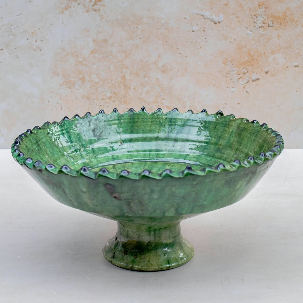 Tamegroute Compote Bowl, Green, Medium