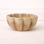 Fluted Scalloped Bowl, Brown, 5.8x5.8in 2