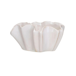 Stoneware Pleated Planter, 4