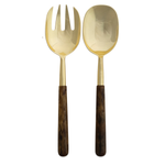 Salad Servers with Resin Handles, Set of Two 1