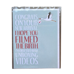 Unboxing Funny New Baby Card 1