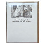 Gibson Girl Looking for Elsa Letterpress Greeting Card 1