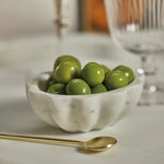 Scalloped Marble Condiment Bowl 2