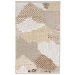 Bondo Rug, 2 X 3, Natural Multi featuring a textured woven pattern in neutral tones, perfect for adding cozy decor to kitchen, dining, or living spaces with Knotty and Board style. 1