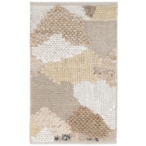 Bondo Rug, 2 X 3, Natural Multi featuring a textured woven pattern in neutral tones, perfect for adding cozy decor to kitchen, dining, or living spaces with Knotty and Board style.