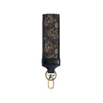 Easy Find Wristlet, 2 in., Black Leafy Vines 1
