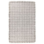 Bradbury Wool Rug, 2 X 3, Check Natural and Ivory, Rug with a soft checkered design in neutral tones, perfect for adding cozy decor and warmth to any room in your home. 1