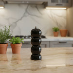 Rubberwood Salt/Pepper Mill, Black, 8 in. 2