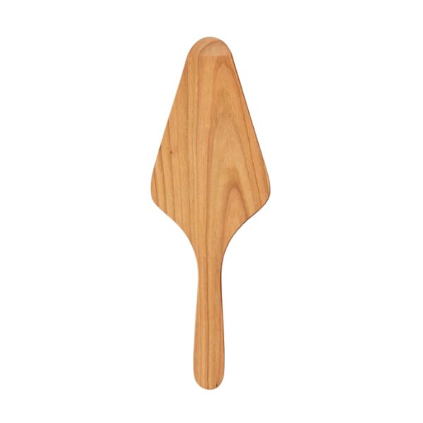 Italian Pizza and Pie Server, Cherrywood, 12 in. made of smooth cherrywood wood, ideal for serving pizza and pie with style, a perfect kitchen gift from Knotty and Board.