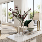 Waxflower Spray, Burgundy, 29 in. 2