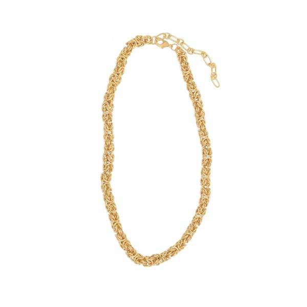 Byzantine Chain Necklace, Gold, 16 in.