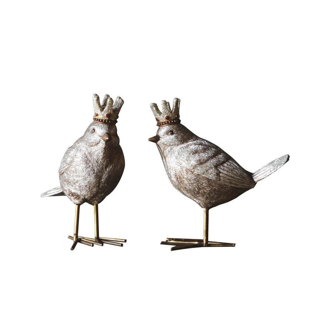 Resin Bird w/ Crown, 5