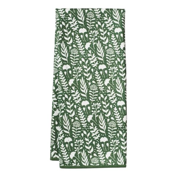 Anywhere Towel, Meadowlace, Garden Green, 18 X 30 in.