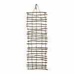 Handmade Wood & Jute Wall Trellis featuring natural wood and jute materials, perfect for adding rustic decor charm and versatile use in kitchen, dining, or gift settings by Knotty and Board. 1