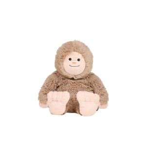 Soft and cuddly Warmie Bigfoot plush toy with a smiling face and large feet, perfect as a cozy gift or charming decor for any room from Knotty and Board.
