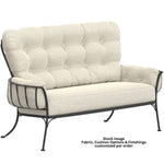 OW Lee, Monterra Urban Scale Love Seat, Graphite, Sahara Cafe, 64.75 X 29.75 X 37.5 1