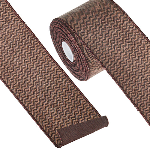 Herringbone Wired Ribbon, 30'