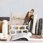 Stoneware Basket, Speckled Cream, 10 X 5.5 X 5 2