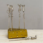 Gilded Mouse Cheese Picks, 4 in. Set of 6 2