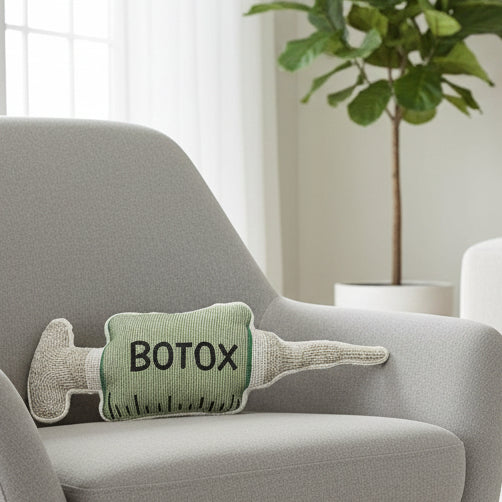 Botox Beaded Pillow, 15 in.