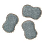 Reusable Sponges, Meadowlace, Greige, Set of Three, 3.5 X 5.2 in. 2