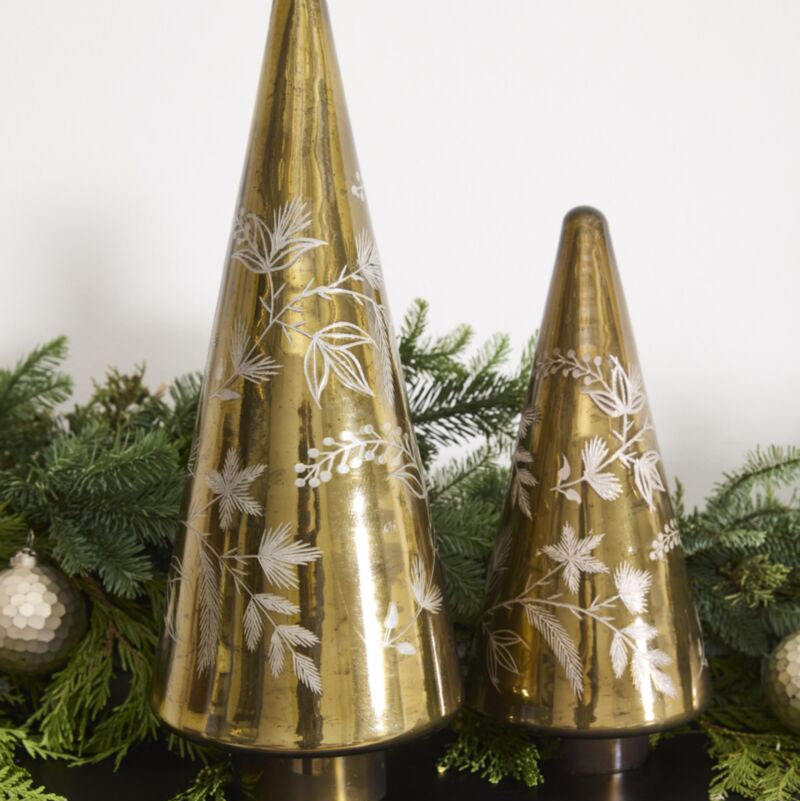 Boden Tree, Green Metallic, Large, 7.5 X 18.5 in.