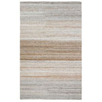 Indoor/Outdoor Plateau Rug, 2 X 3, Sand Multi, featuring subtle striped tones of beige, tan, and gray, perfect for adding warm, versatile decor to any kitchen or dining space. 1