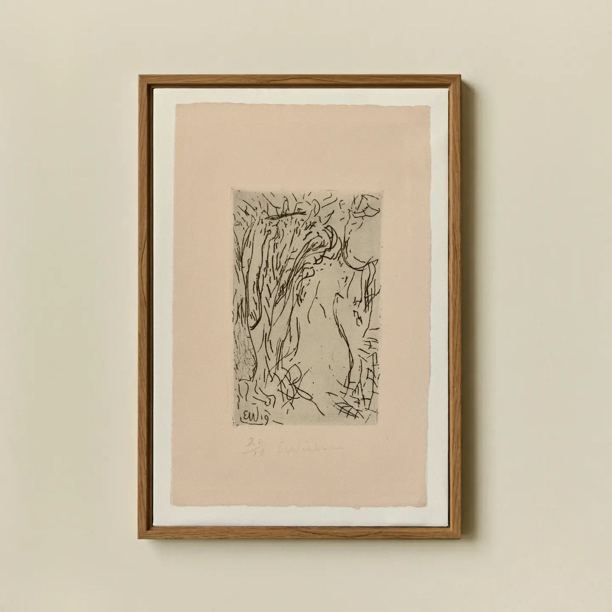 Abstract Portrait By Erich Wichmann Framed Art, 11 X 16 in.