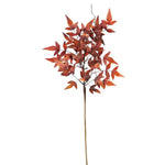 Dark Burgundy Japanese Maple Leaf Spray, 24-Inch Fall Foliage 1