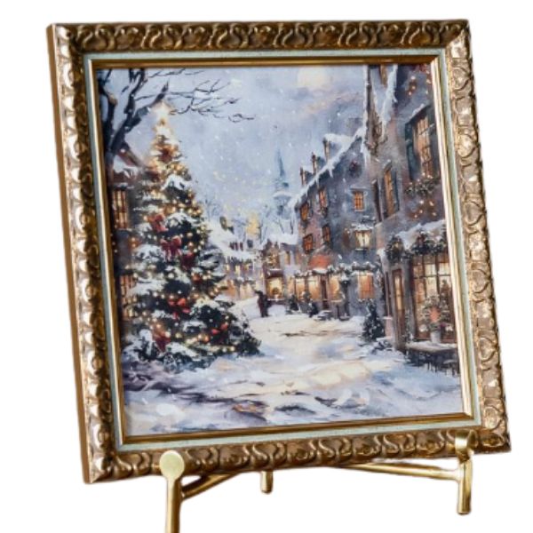 Christmas Town Frame, 10 X 10 in.
