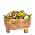 Acacia Wood Bowl, 10 in. made from rich wood with natural grain patterns, perfect for kitchen decor, dining, and gifts, adding rustic charm from Knotty and Board. 2
