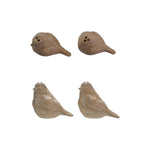 Brown ceramic Bird Salt & Pepper Shakers, Set of 2, 3