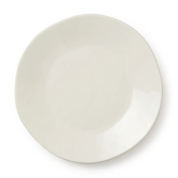 Dinner Plate, 11 in., Linen Cream with a smooth, neutral design perfect for kitchen dining, entertaining, and adding subtle decor to any table setting by Knotty and Board.