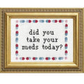 Deluxe Cross Stitch Kit, Did You Take Your Meds?