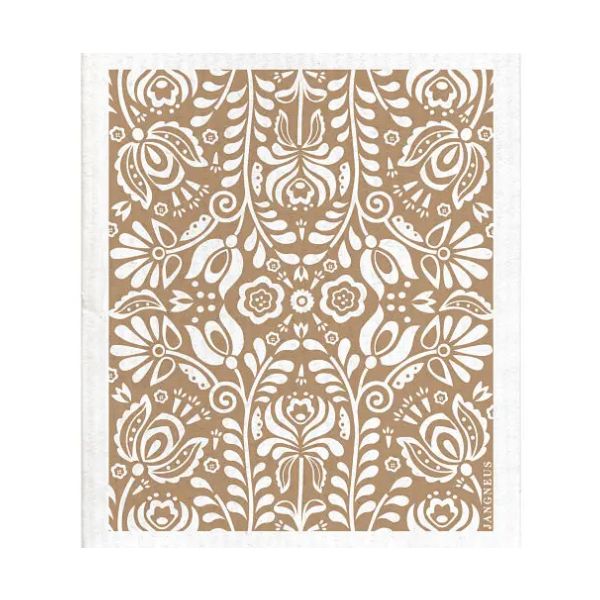 Swedish Dishcloth, Scandi Bloom, Sand