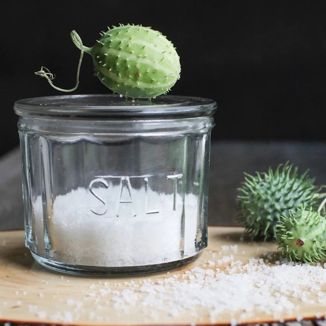 Pressed Glass Salt Cellar 12 oz.