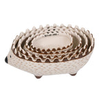 Hand-Painted Hedgehog Measuring Cups, Set of Four 1