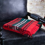 Tartan Fringe Throw, Red, 50 X 60 in. 2