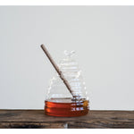 Glass Honey Jar with Wood Honey Dipper 2
