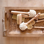Beech Wood Dish Brush w/ Leather Strap, 10 in. 2