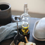 Hand-Blown Glass Oil & Vinegar Cruet with Cork Stoppers 2