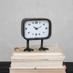 Metal Clock with Duck Feet, 7 X 4 in. 2