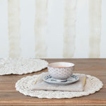 Recycled Cotton Blend Crocheted Placemat, 15 in. Round 2