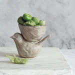 Stone Bird Bowl, Cream, 5 in. 2
