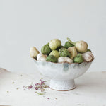 Stoneware Footed Bowl, 9