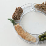 Curved Appetizer Dish, Clear, Single 2