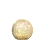 Crackle Glass Sphere with LED Light, Iridescent, 4 in. 1